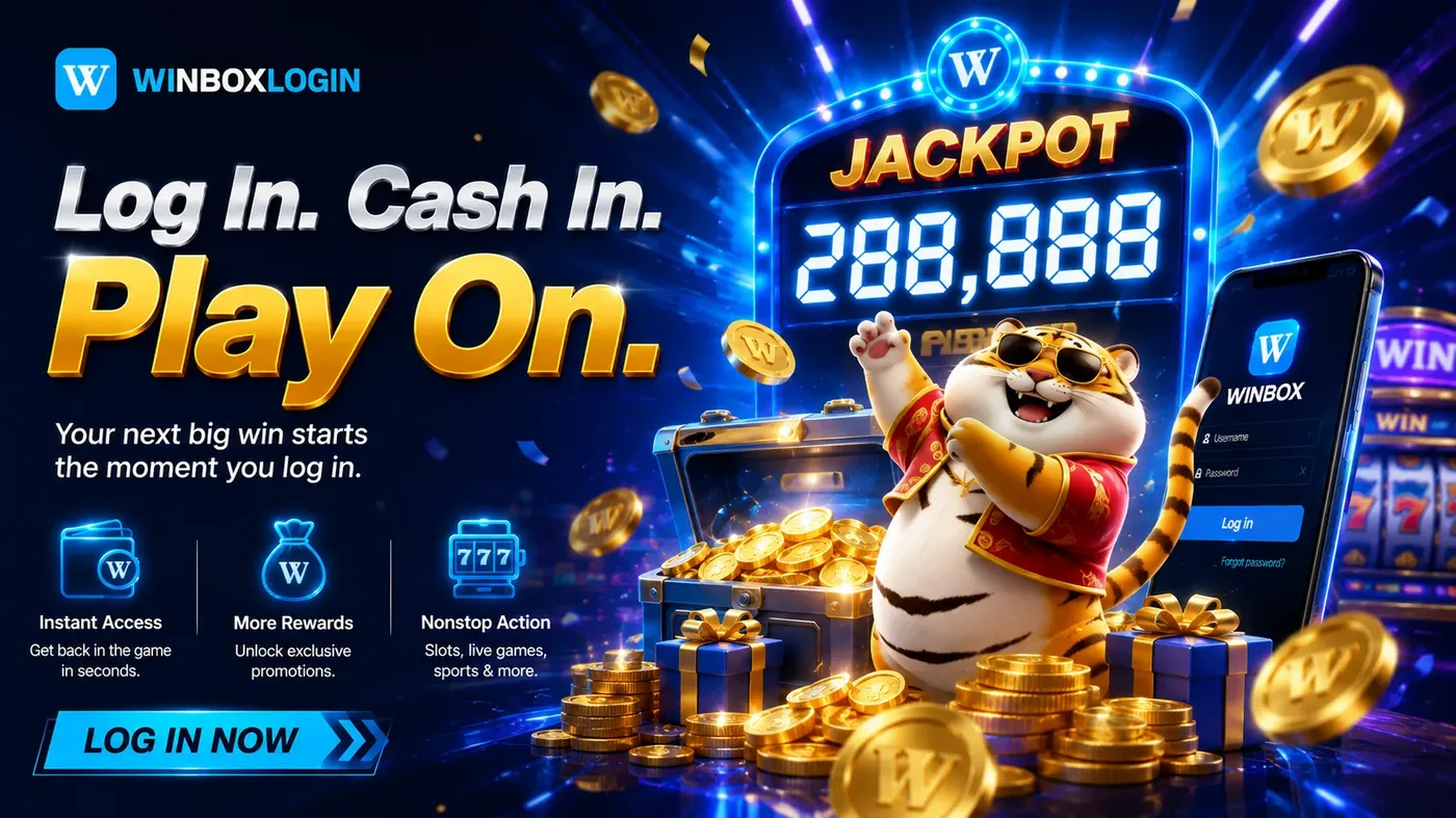 Winbox jackpot rewards after logging in